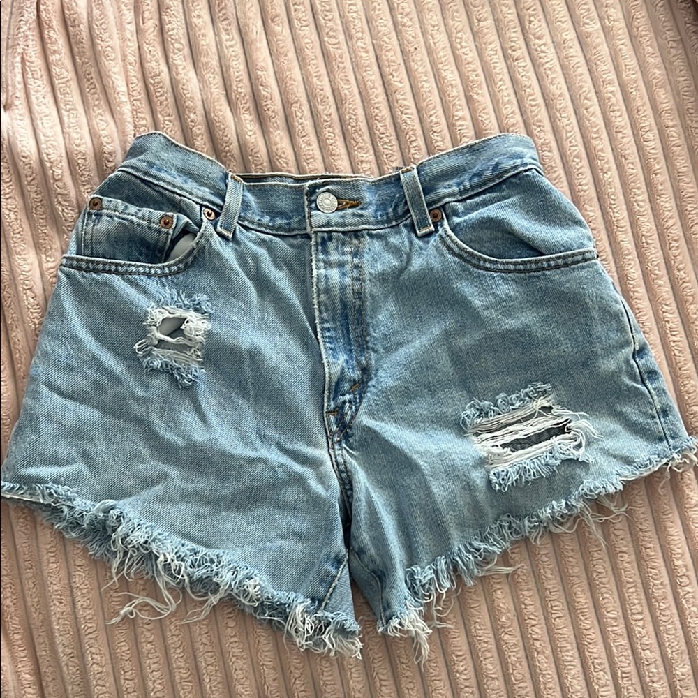 Distressed Denim Women Shorts